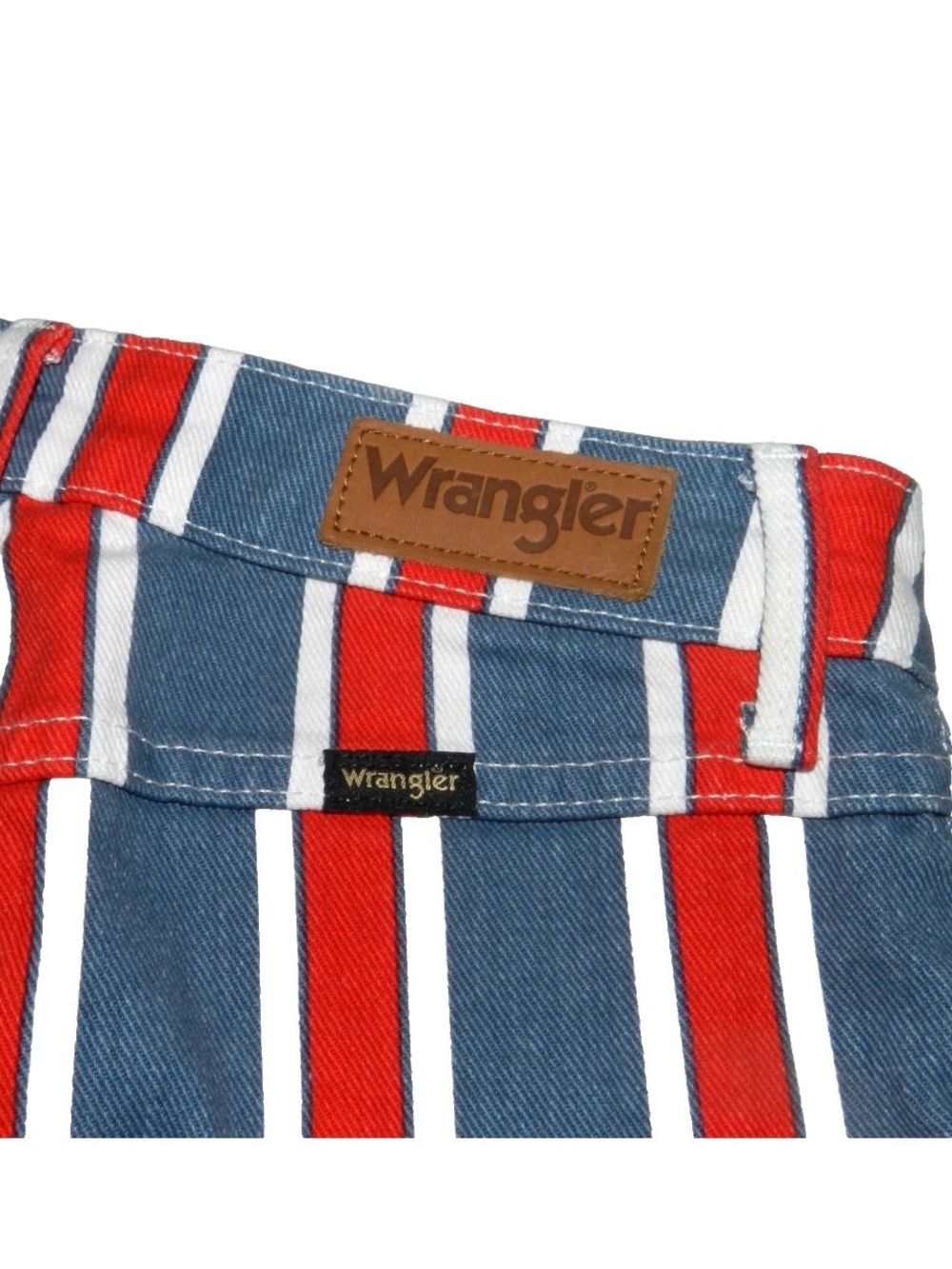 Wrangler Red, Navy & White Striped Jeans - Picture 5 of 10
